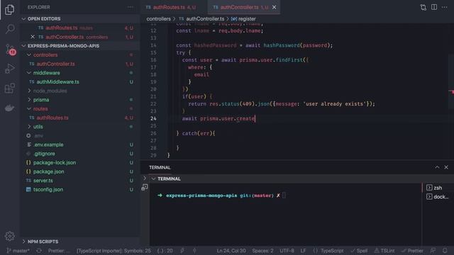Node JS API development with Prisma ORM and Mongo DB - Part-1 #08 смотреть онлайн