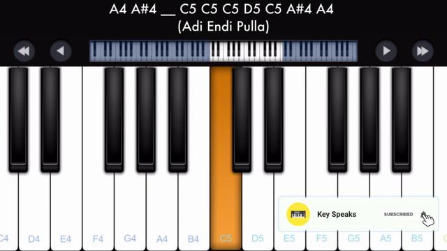 Sevatha Pulla Piano Notes | Tamil Songs Piano Notes смотреть онлайн