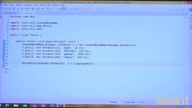 Core java || Collections Framework || video-44 || LinkedHashMap Product data || By Ratan sir смотреть онлайн