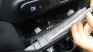 замена ламп подсветки блока управления печки сенс, ланос