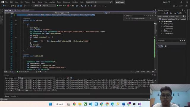 STORED PROCEDURE DAN TRIGGER PADA SQL SERVER MENGGUNAKAN VISUAL STUDIO 2022 C# - PRAKTIKUM 6 PRONET смотреть онлайн