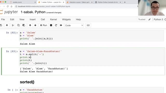 Интенсивті курс. Python. 1-сабақ. смотреть онлайн
