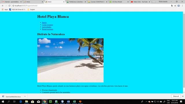 Creación de un sitio web usando HTML y CSS en Netbeans смотреть онлайн