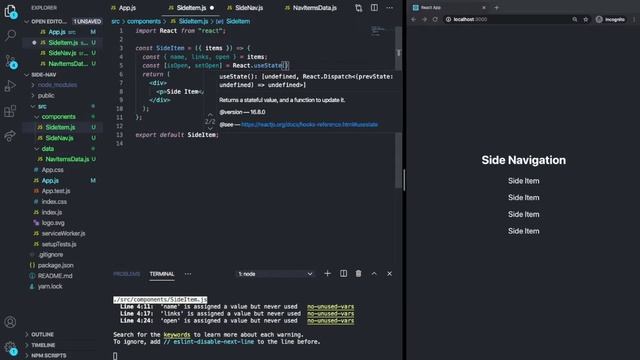 How to make a React Side Navigation смотреть онлайн