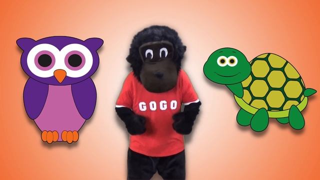 Gogo Games! Guess the Animal Sounds with Gogo Gorilla! Educational Video for Kids and Toddlers смотреть онлайн