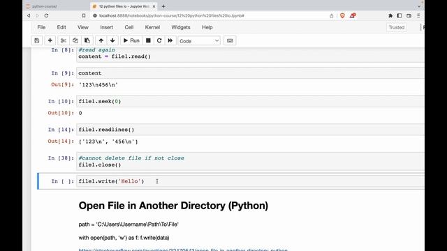Python Complete Course #12- Python File Handling смотреть онлайн
