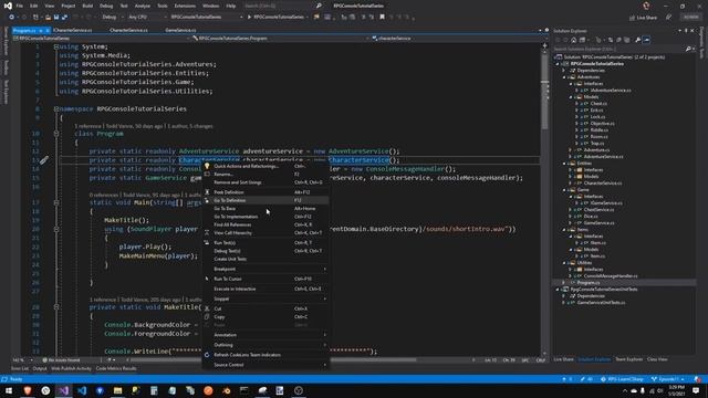 RPG Console Game - C# ABSOLUTE BEGINNER Programming series Episode 11 смотреть онлайн