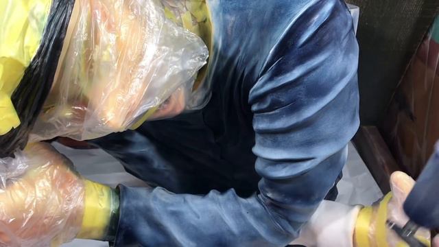 塗装編【等身大】100均石粉粘土で五条悟作ってみた 呪術廻戦0フィギュア[Life-sized]SatoruGojo[Jujutsukaisen]1$clay Sculpture[coloring