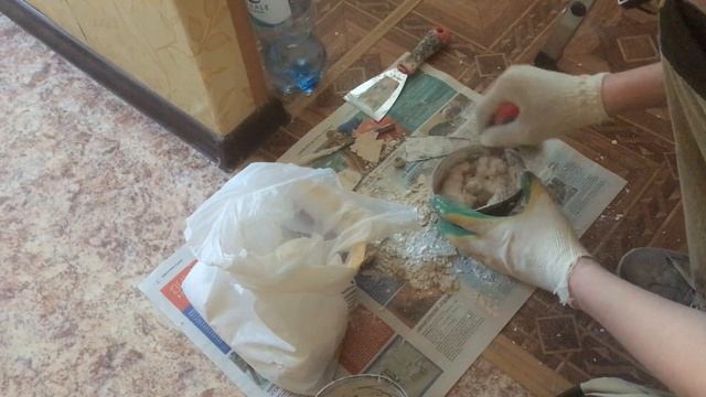 подрозетники, замешивание алебастра смотреть онлайн