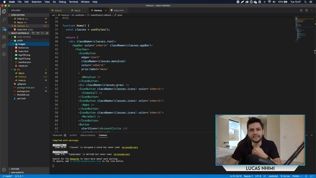 Clonei a Interface do YouTube com Material UI e React.js смотреть онлайн