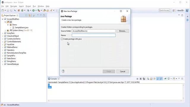 Java for beginners - Chapter 17 : Access modifiers (Default, private, public, protected) смотреть онлайн
