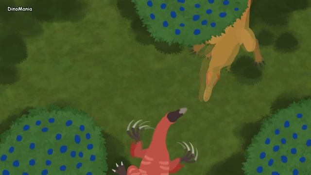 Dinosaurs Cartoons Battles: Tarbosaurus Vs Therizinosaurus | DinoMania