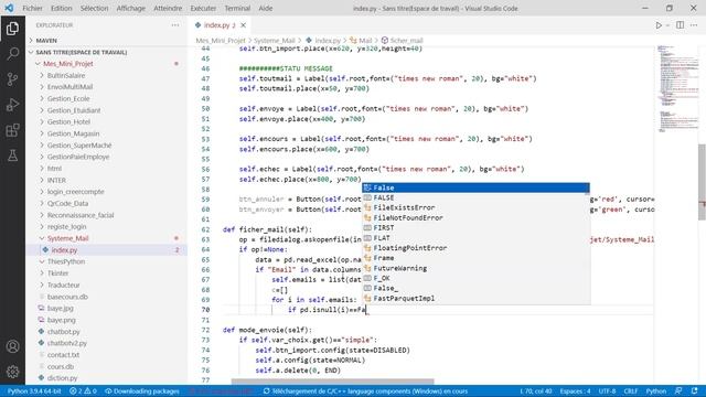3/4 Système envoie de Mail sous Python, Tkinter смотреть онлайн