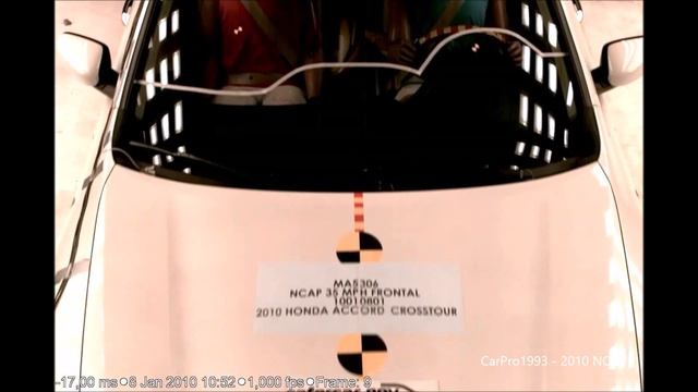 2010-2015 Honda Accord Crosstour / Crosstour NHTSA Frontal Impact