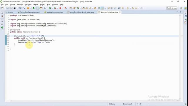 Springboot Scheduler смотреть онлайн