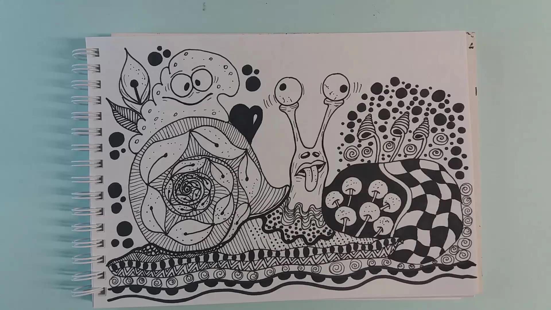 Дудлинг#Улитка#Дудл#Просто рисуем#Snail#Doodle#Easy#Art#Drawing#Doodles#Zenart#Как просто нарисовать