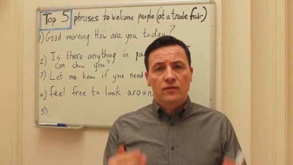 English lesson: Top 5 phrases for Trade Fairs