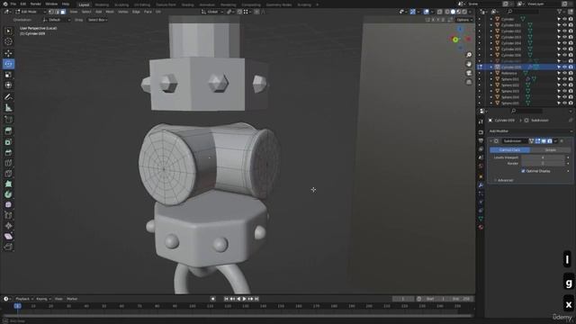 Blender - Fantasy Axe - Modeling - 03. Preparing for Sculpt.mp4