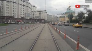 трамвай маршрут 13 Метрогородок - МЦД «Каланчёвская»  // 30 августа 2020 // @Олег