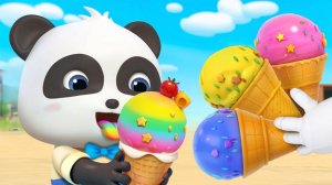 Огромное мороженое｜Кики и его друзья｜Сборник песенок про еду｜Популярные ритмы для детей｜BabyBus