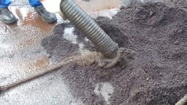 Работа илососа | Аренда илососа в Москве — пример работы | Откачка ила