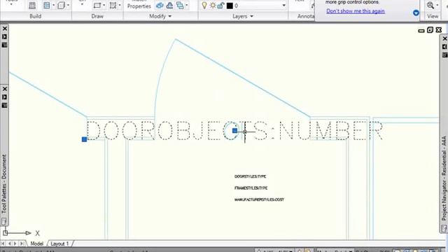 Door tag - AutoCAD Arch смотреть онлайн