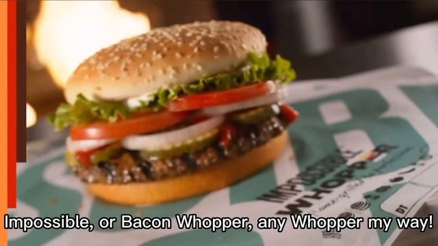 Burger King Whopper Song Ad Lyrics смотреть онлайн