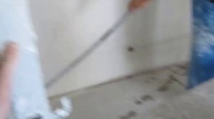 Нанесение шпаклёвки машинным способом, видео 1