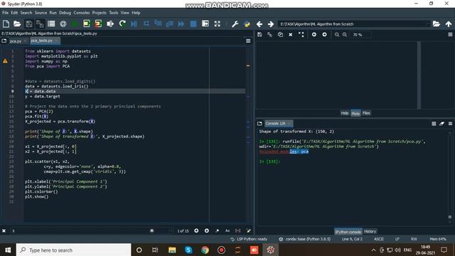 PCA ML Algorithm from Scratch method using Python смотреть онлайн