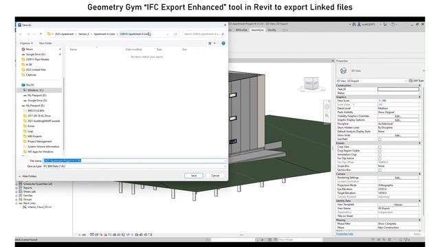 Export IFC from Revit including Linked Files смотреть онлайн
