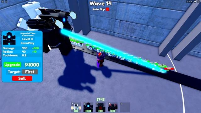 ПРАВДА ЛИ, ЧТО UPGRADE TITAN CAMERAMAN САМЫЙ СИЛЬНЫЙ В TOILET TOWER DEFENSE? | SKIBIDI TOWER DEFENS смотреть онлайн