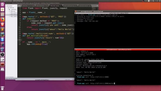 Building a REST API using Python and Flask | Flask-RESTful смотреть онлайн
