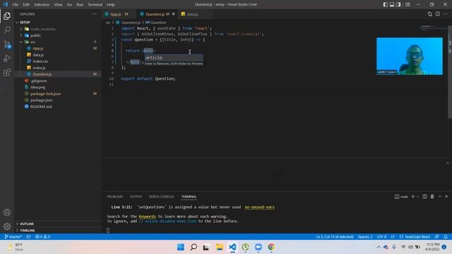 React Accordion Project смотреть онлайн