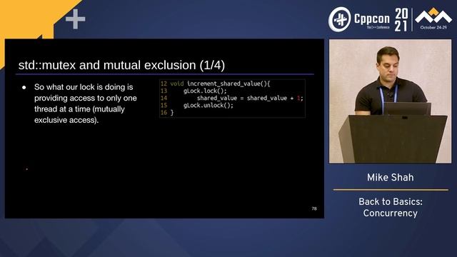 Back to Basics: Concurrency - Mike Shah - CppCon 2021 смотреть онлайн