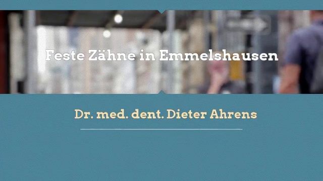 Feste Zähne in Emmelshausen смотреть онлайн
