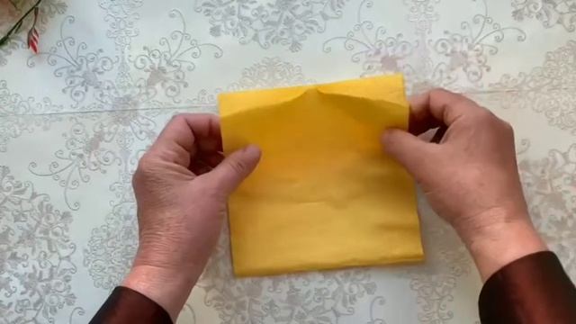 DIY /WOW TO FOLD NAPKINS /КАК КРАСИВО СЛОЖИТЬ САЛФЕТКИ/ВАРИАНТ СУМОЧКА смотреть онлайн