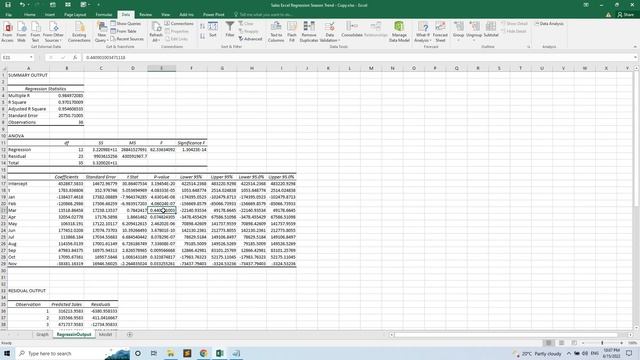 Monthly Sales Forecast with Seasonality and Trend - EXCEL regression with dummy variables смотреть онлайн
