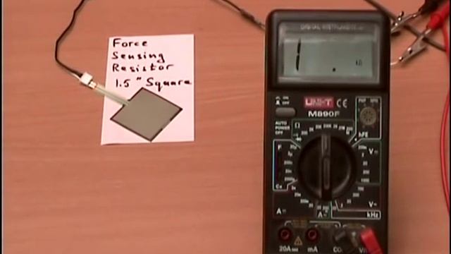 Датчик силы (сопротивление) FSR - квадрат со стороной 38 мм смотреть онлайн