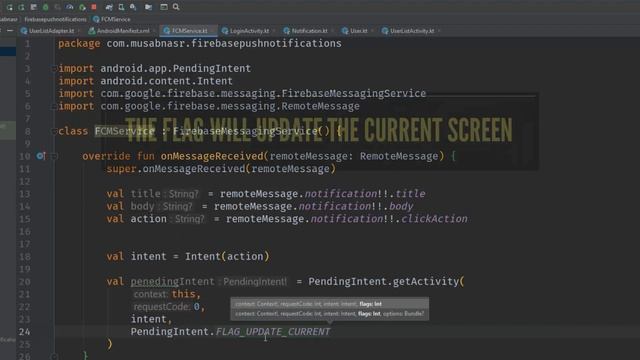 10- Receive Notification in the Foreground- Device to Device Notification Firebase Android смотреть онлайн