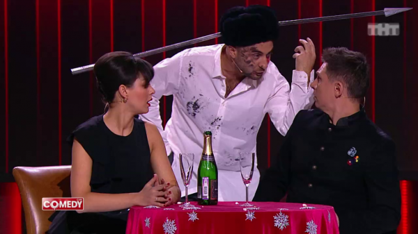 Тимур Батрутдинов, Марина Кравец и Демис Карибидис - Новогодний корпоратив