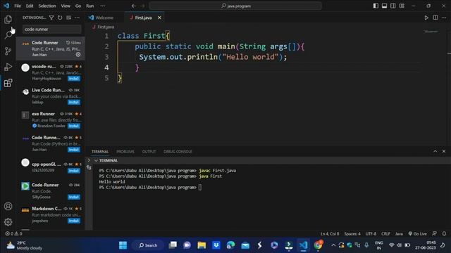 How to Run Java Program in Visual Studio Code | VS Code Java смотреть онлайн