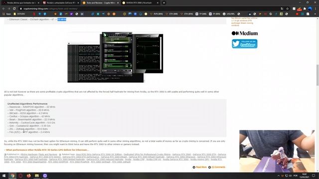 3060 12GB ESTÁ A SALVO DA MINERAÇÃO, NVIDIA CONSEGUIU??? NVIDIA 1 VS 0 BIOS MOD смотреть онлайн