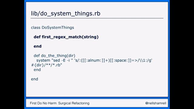 First Do No Harm: Surgical Refactoring by Nell Shamrell-Harrington at Madison+ Ruby 2015 смотреть онлайн