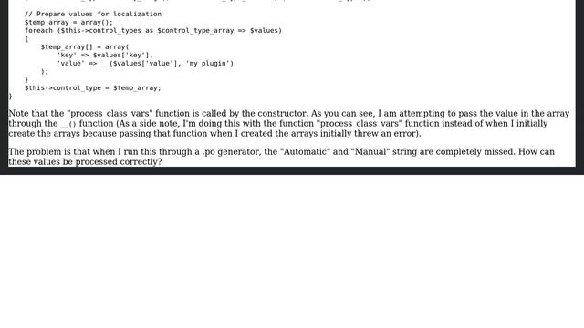 Wordpress: Preparing a string in an array for localization смотреть онлайн