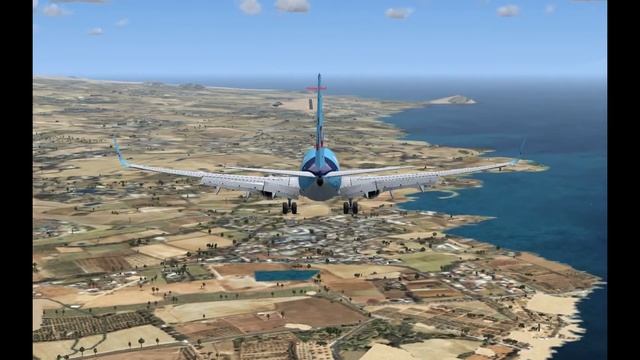 Tuifly Boeing 737 700 Landing Reina Sofia Airport Tenerife Spanje смотреть онлайн