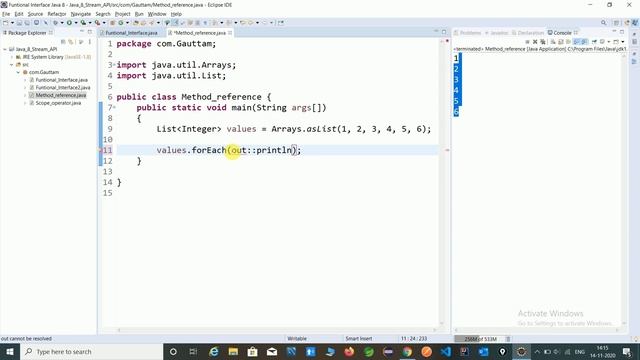 Method Reference in Java with forEach Method смотреть онлайн