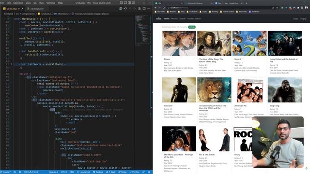 Infinite scrolling in React using Intersection Observer смотреть онлайн