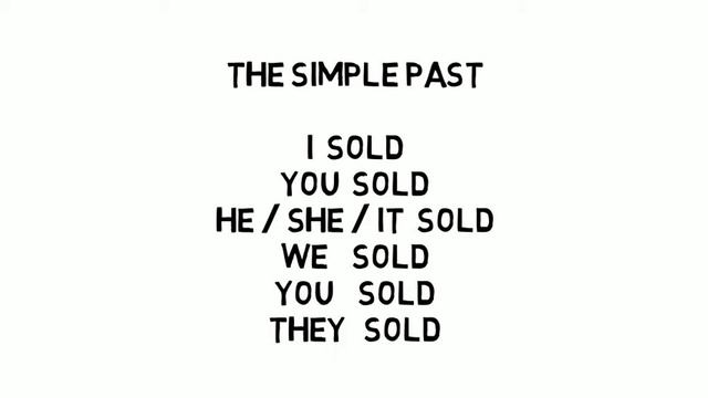 How to conjugate "to sell" in the present simple, the past simple and the past perfect смотреть онлайн