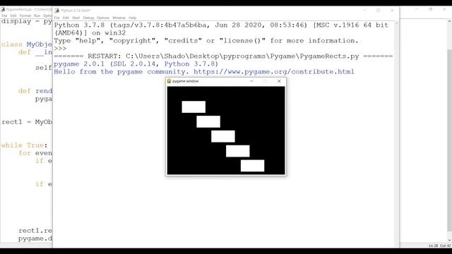 Creating Rects in Pygame + Collision Detection смотреть онлайн