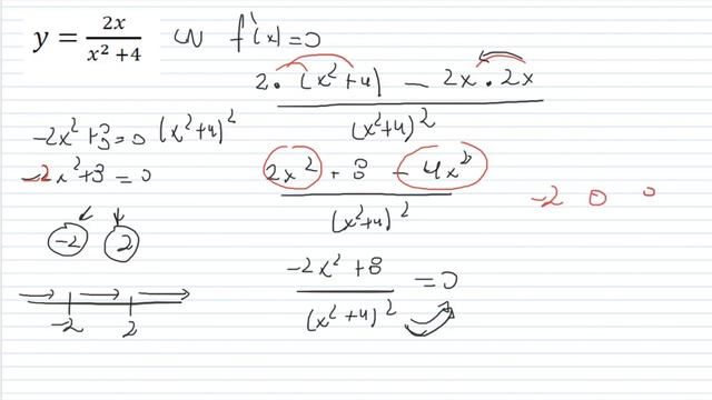 Máx. min. y= (2x)/(x^2+4) смотреть онлайн